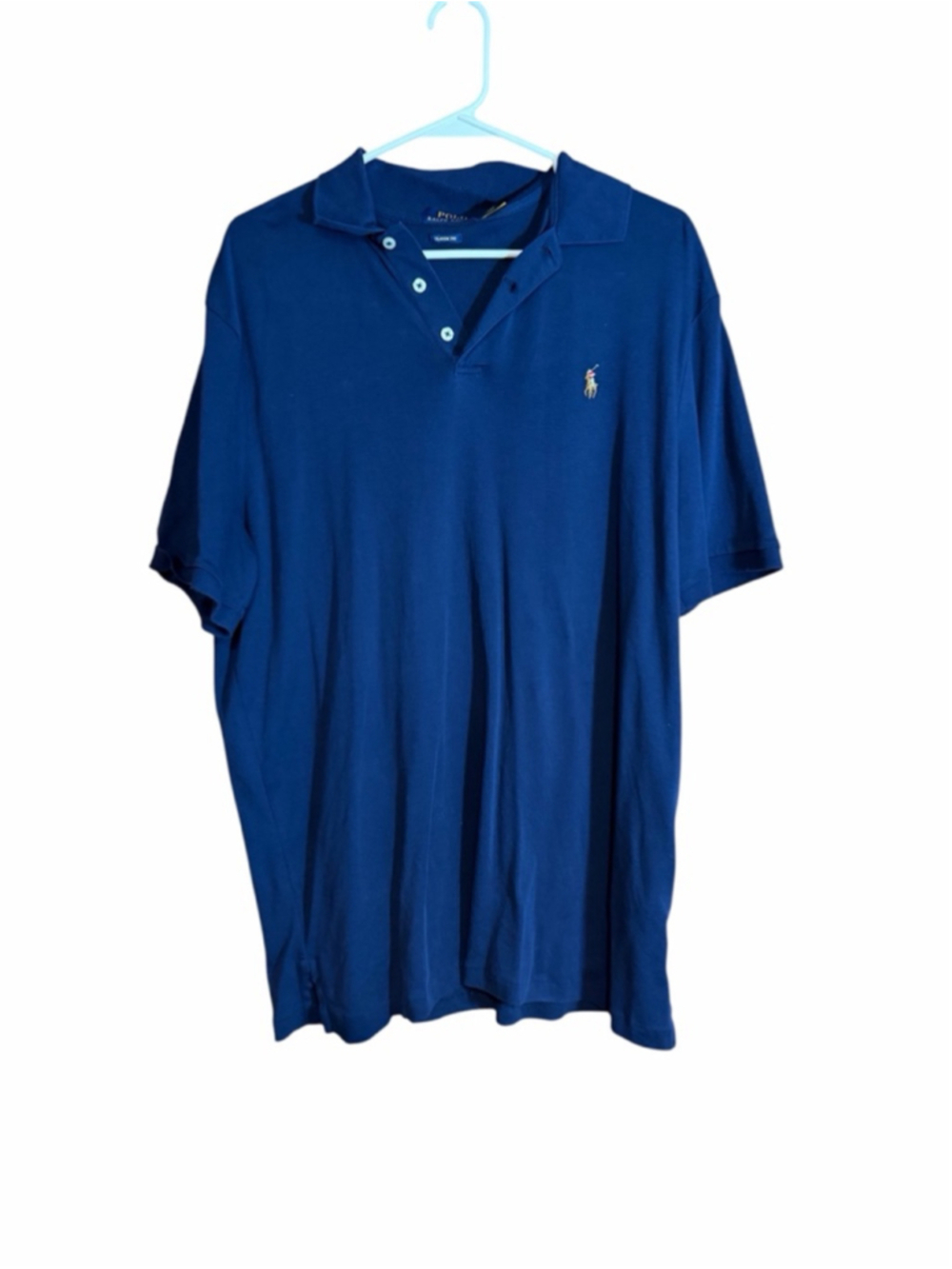 Polo Ralph Lauren navy blue men’s short sleeve cotton classic fit polo large